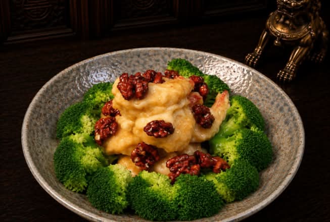 Wasabi Pecan Shrimp (Spicy) 芥辣核桃虾